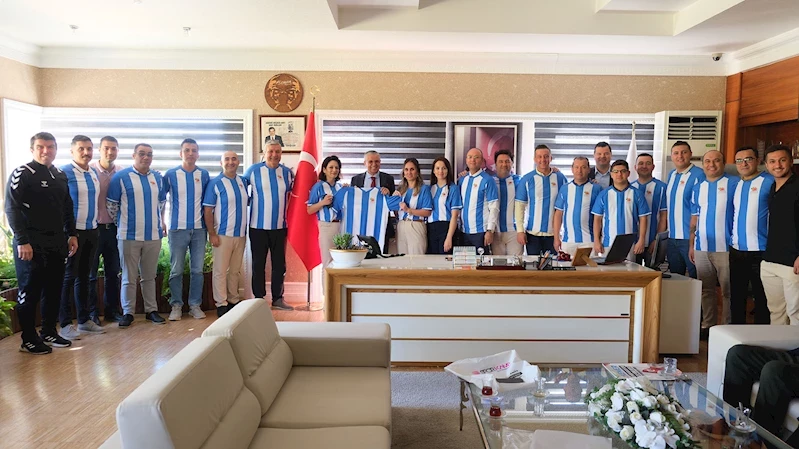 Kemer Belediye Merkez Spor’dan Başkan Topaloğlu’na ziyaret