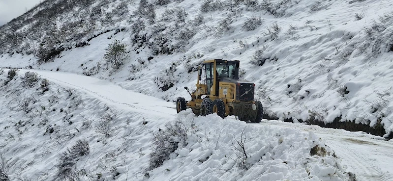 YAYLA YOLLARINDA KARLA MÜCADELE ÇALIŞMALARI SÜRÜYOR