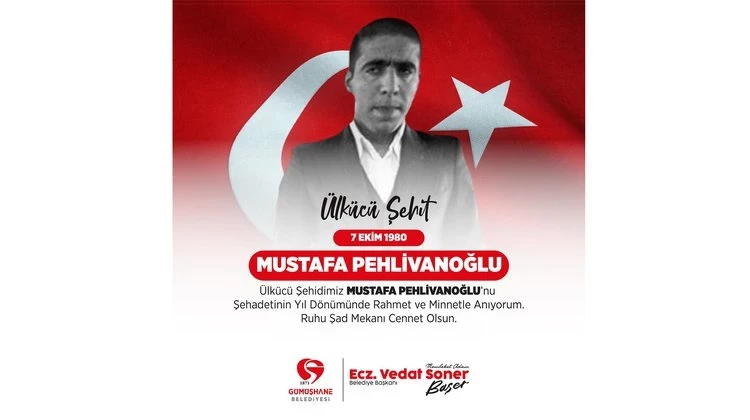 BAŞKANIMIZ, ÜLKÜCÜ ŞEHİDİMİZ MUSTAFA PEHLİVANOĞLU’NU RAHMET VE MİNNETLE ANDI