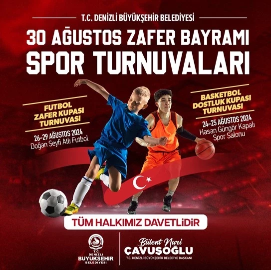 Büyükşehir’den 30 Ağustos’a özel futbol ve basketbol turnuvası