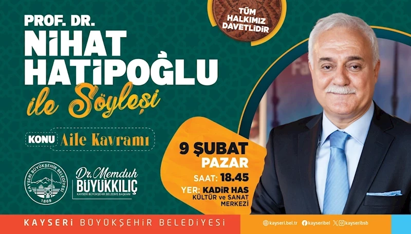 Kayseri Büyükşehir’den “Aile Kavramı” Konferansı